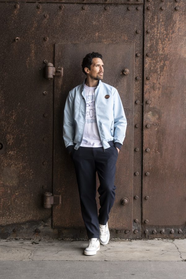 Veste classique bleu ciel